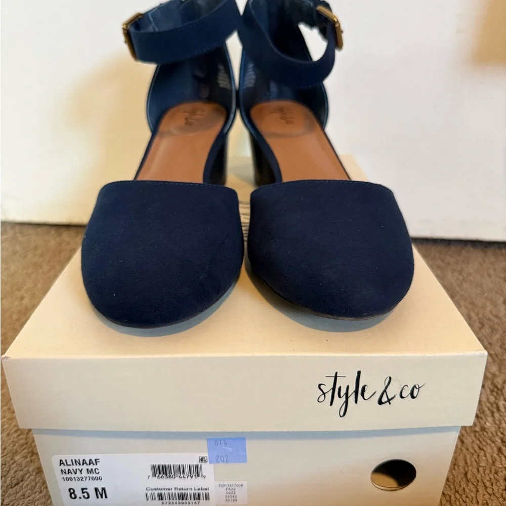 Style & Co Alinaa Block Heel Dress Pumps Size 8.5 - Picture 5 of 14